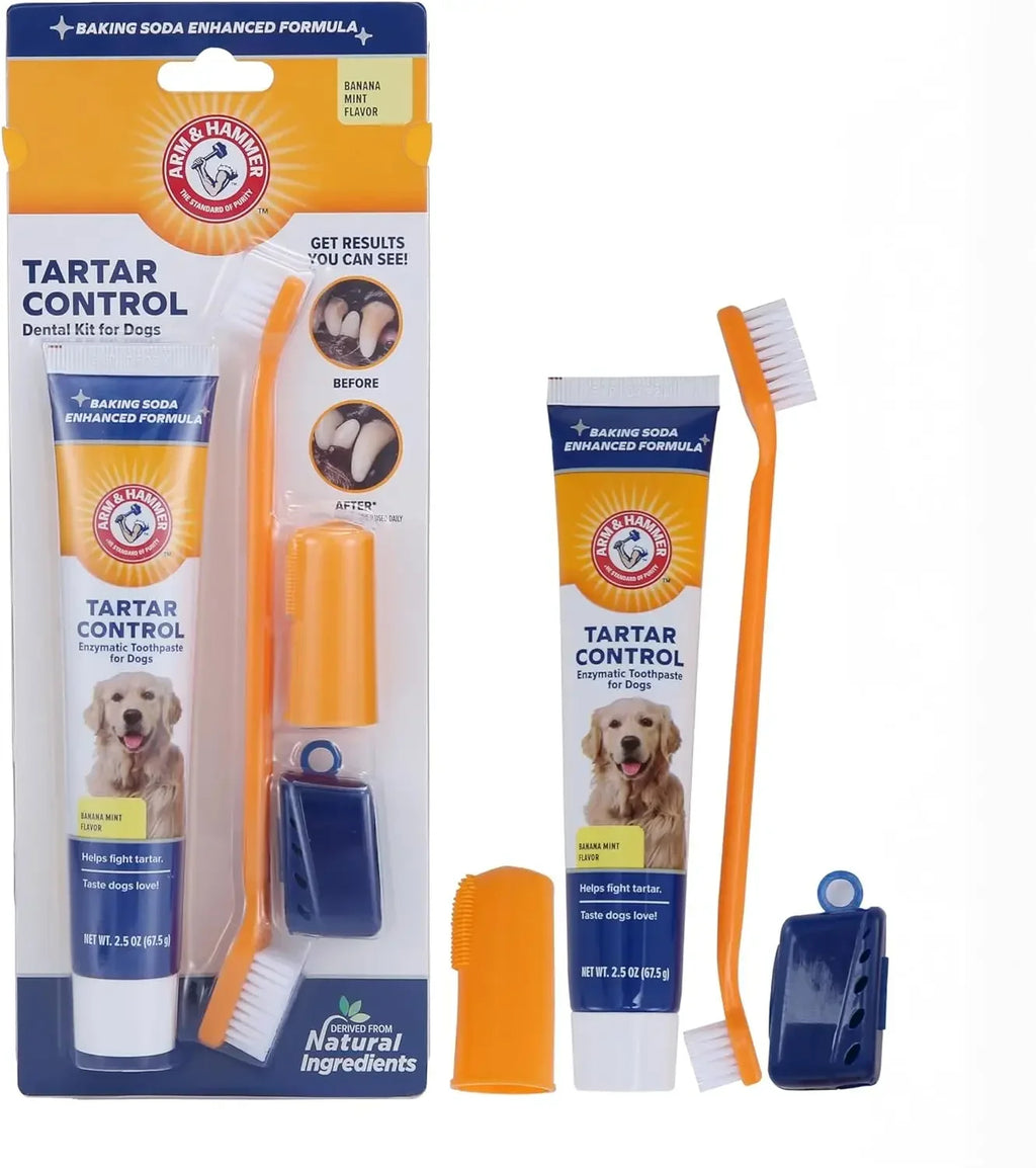 Pet Toothbrush And Toothpaste Cleaning Kit