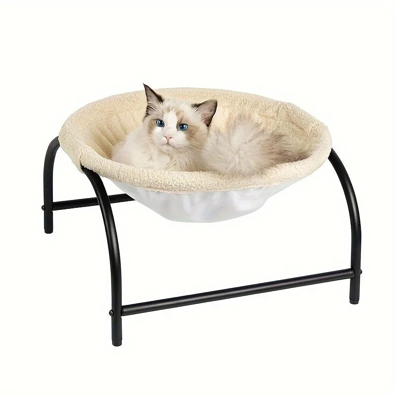 Elevated Cozy Pet Hammock Bed – Soft, Breathable & Washable