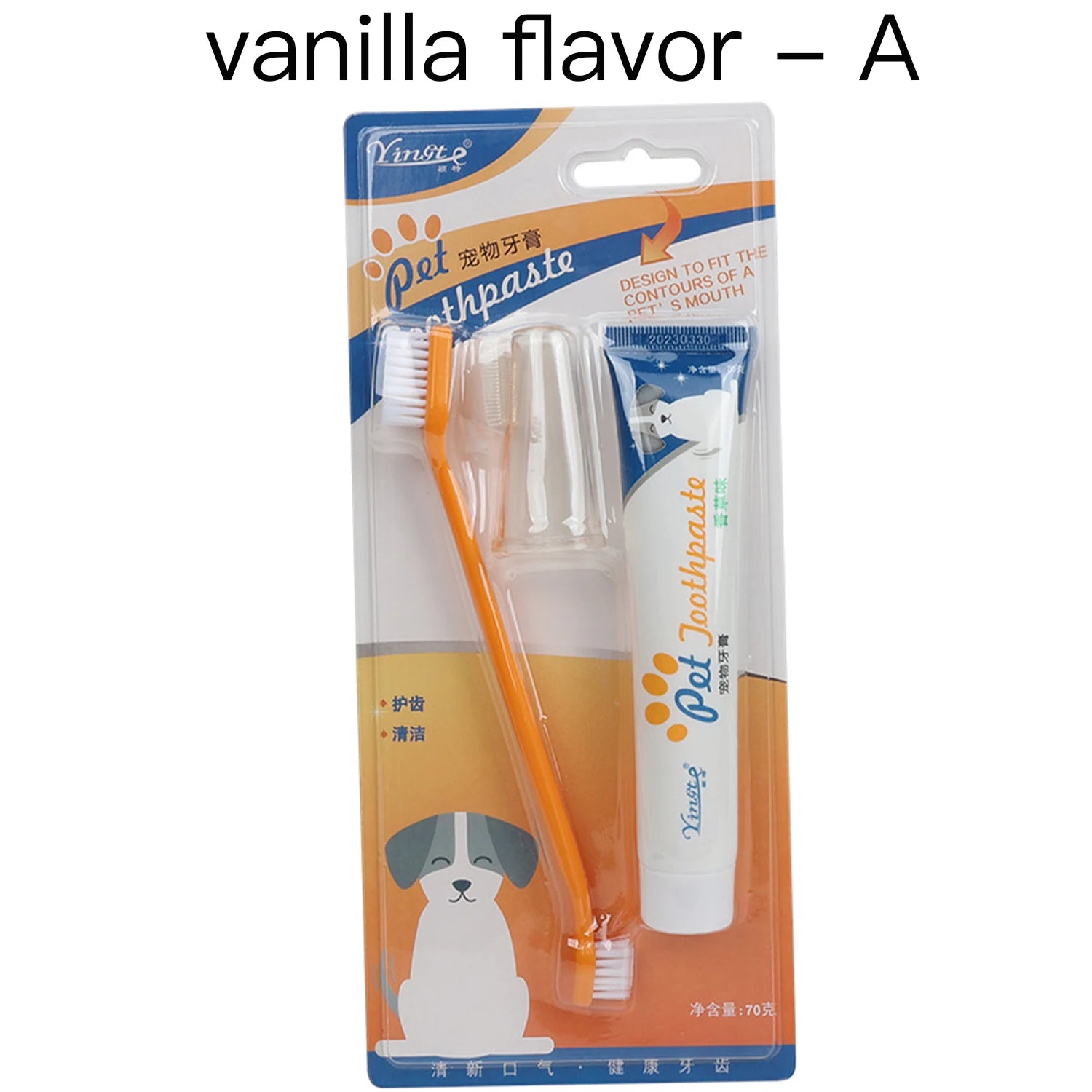 Pet Toothbrush And Toothpaste Cleaning Kit