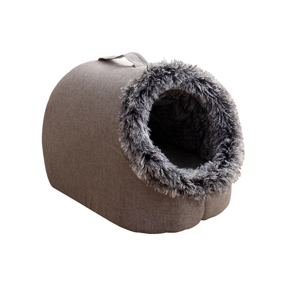 Cozy Self‑Warming Pet Cave Bed