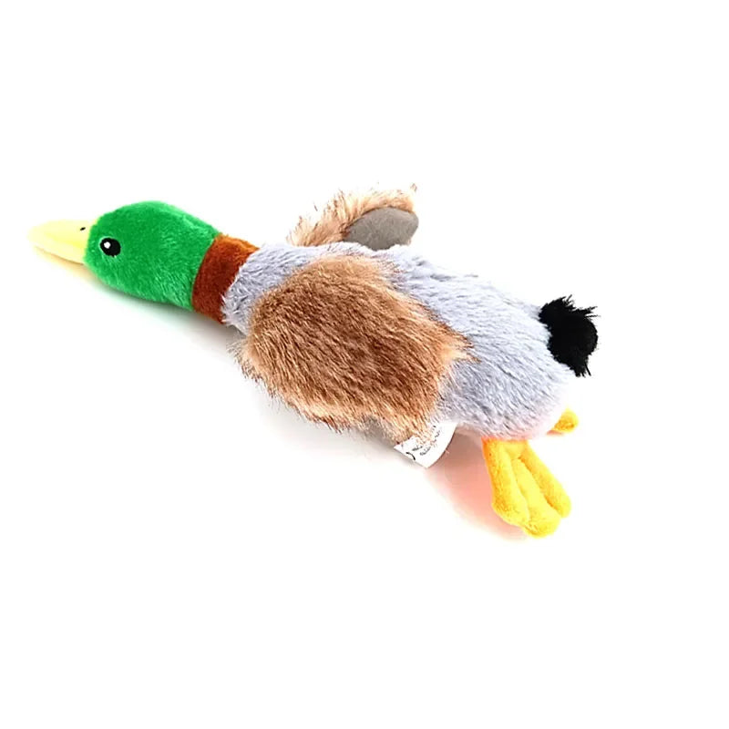 Plush Squeaky Duck Dog Chew Toy