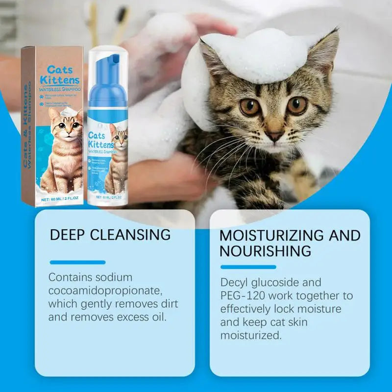 Waterless Gentle Foam Cat Shampoo