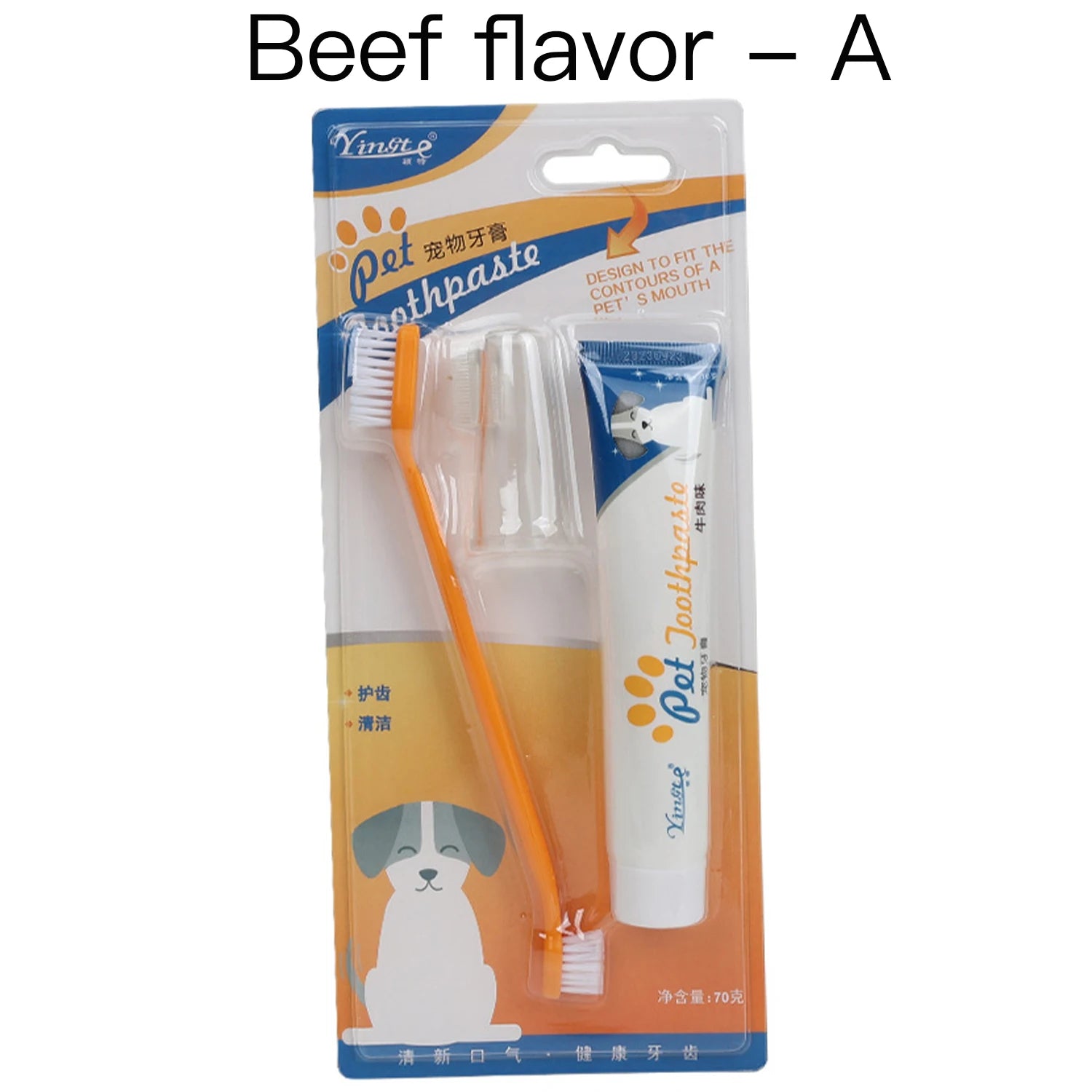 Pet Toothbrush And Toothpaste Cleaning Kit