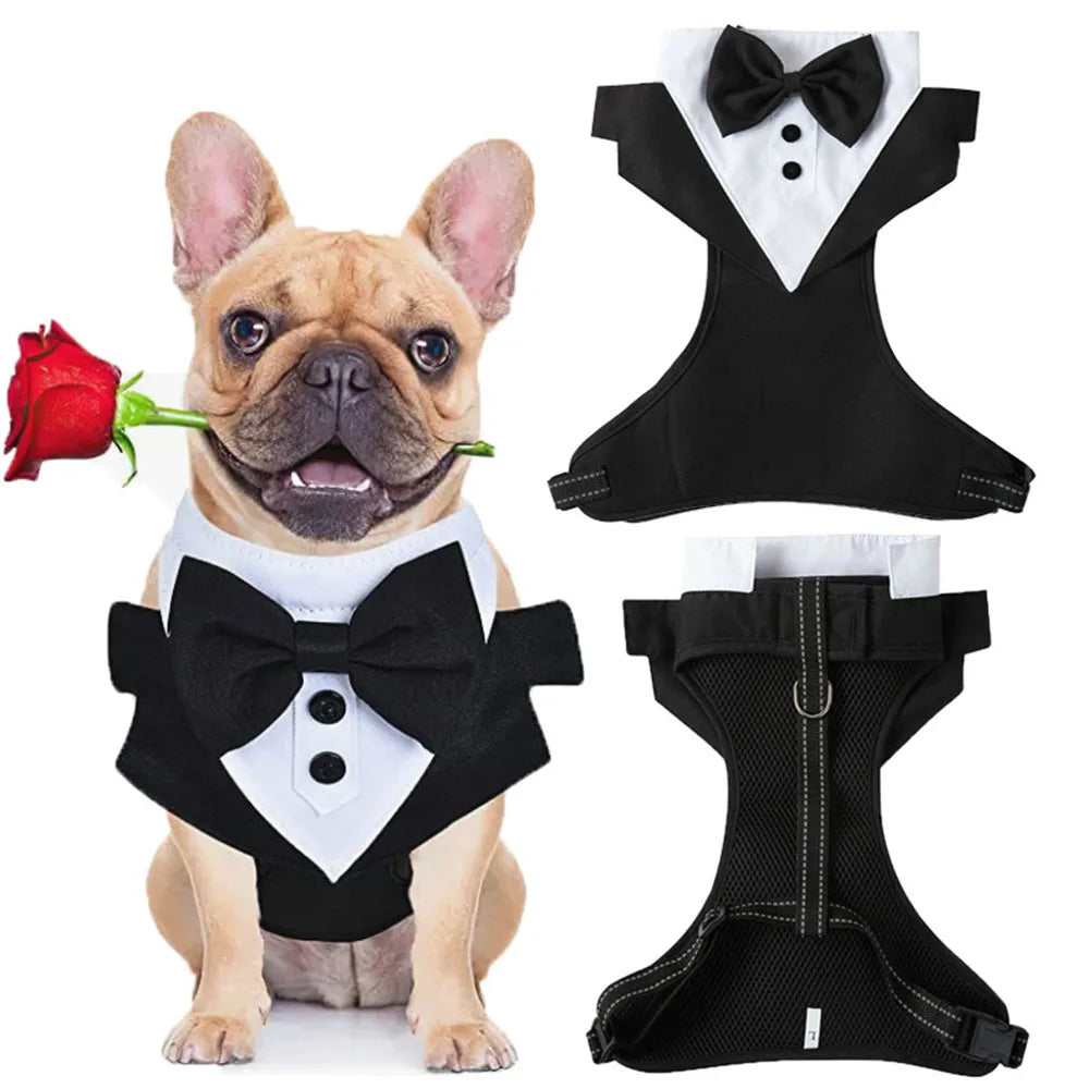 Pet Tuxedo Costume for Small Dogs And Cats