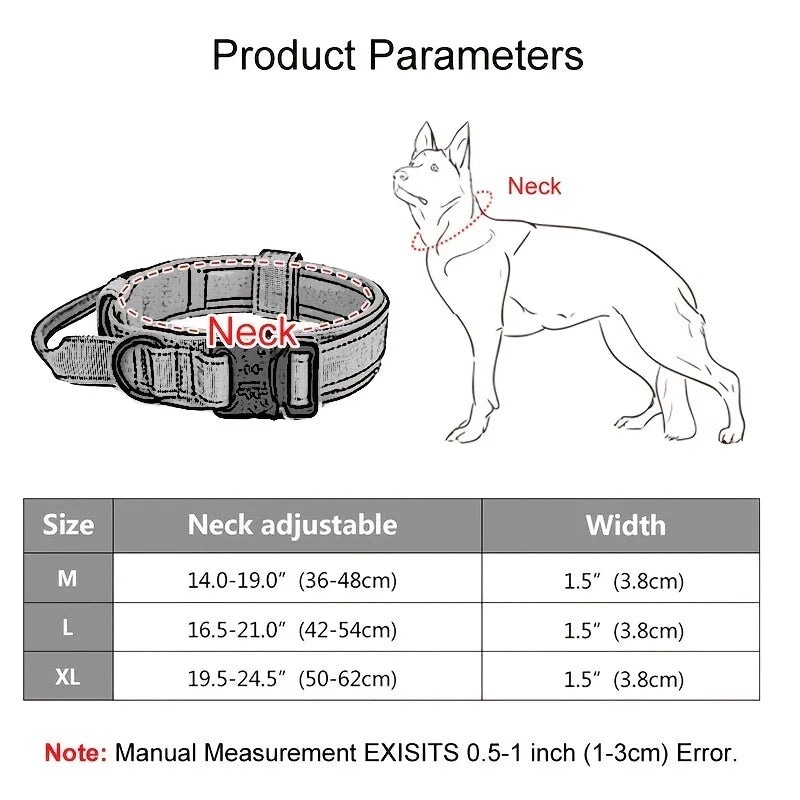 Tactical Adjustable Dog Training Collar
