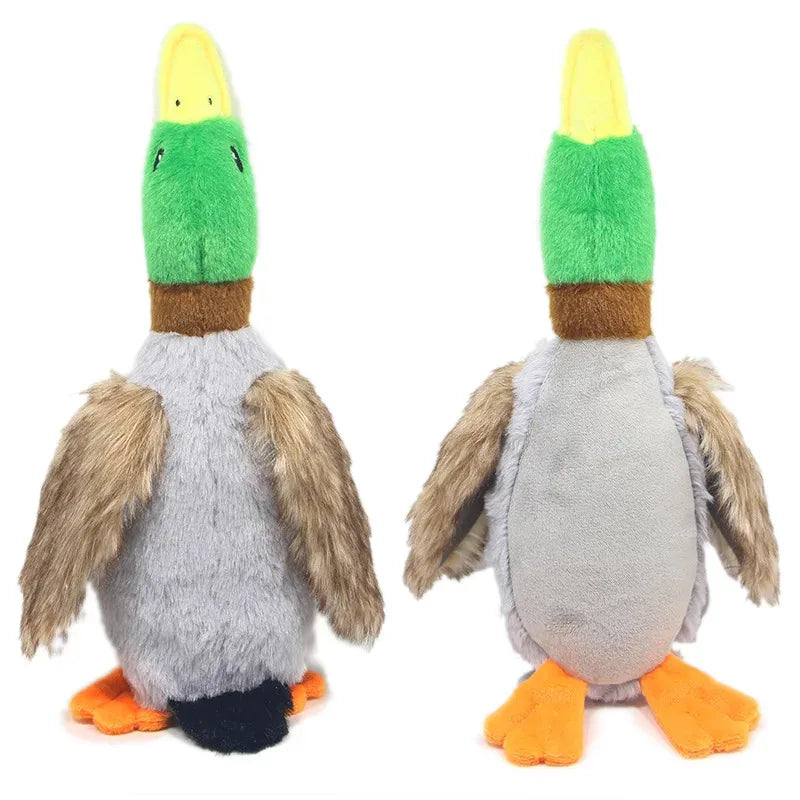Plush Squeaky Duck Dog Chew Toy