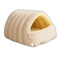 Winter Plush Cat Cave Bed