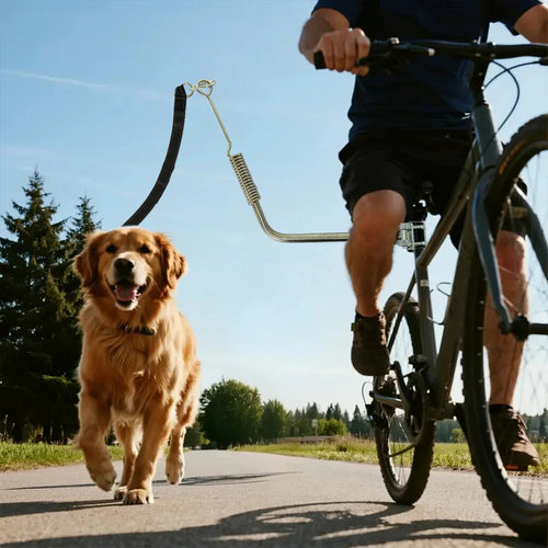 Adjustable Elastic Bike Dog Leash for Cycling