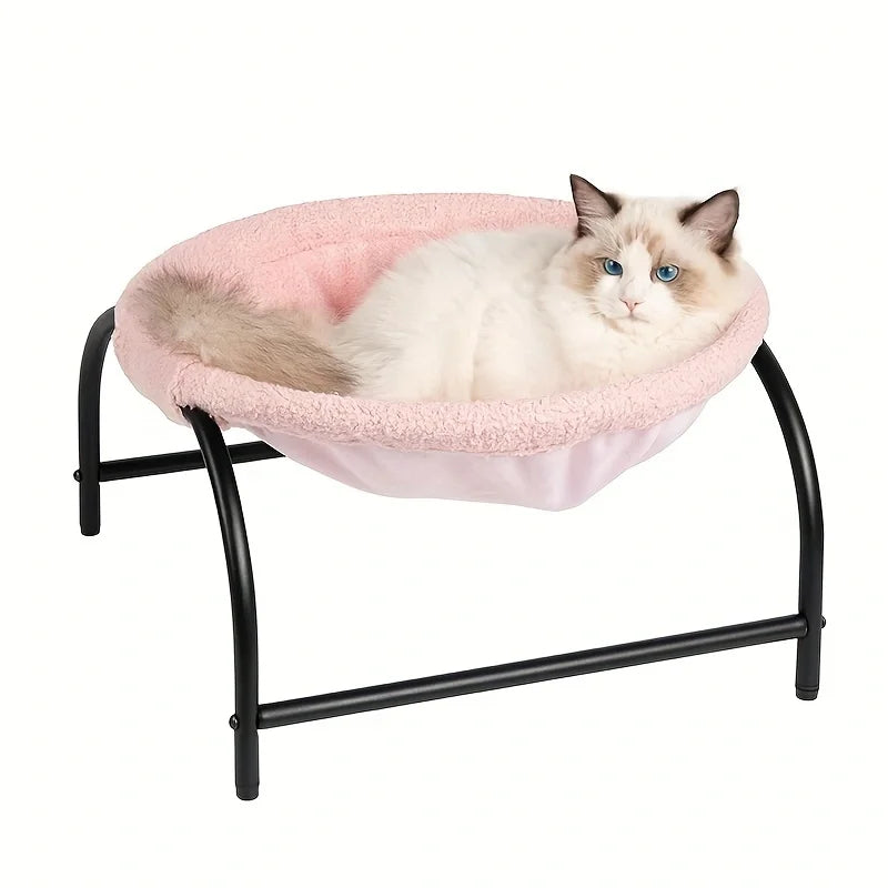 Elevated Cozy Pet Hammock Bed – Soft, Breathable & Washable
