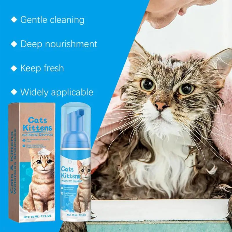 Waterless Gentle Foam Cat Shampoo