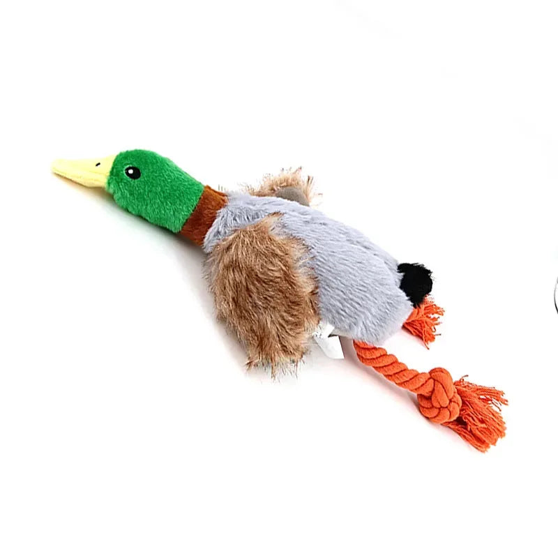 Plush Squeaky Duck Dog Chew Toy