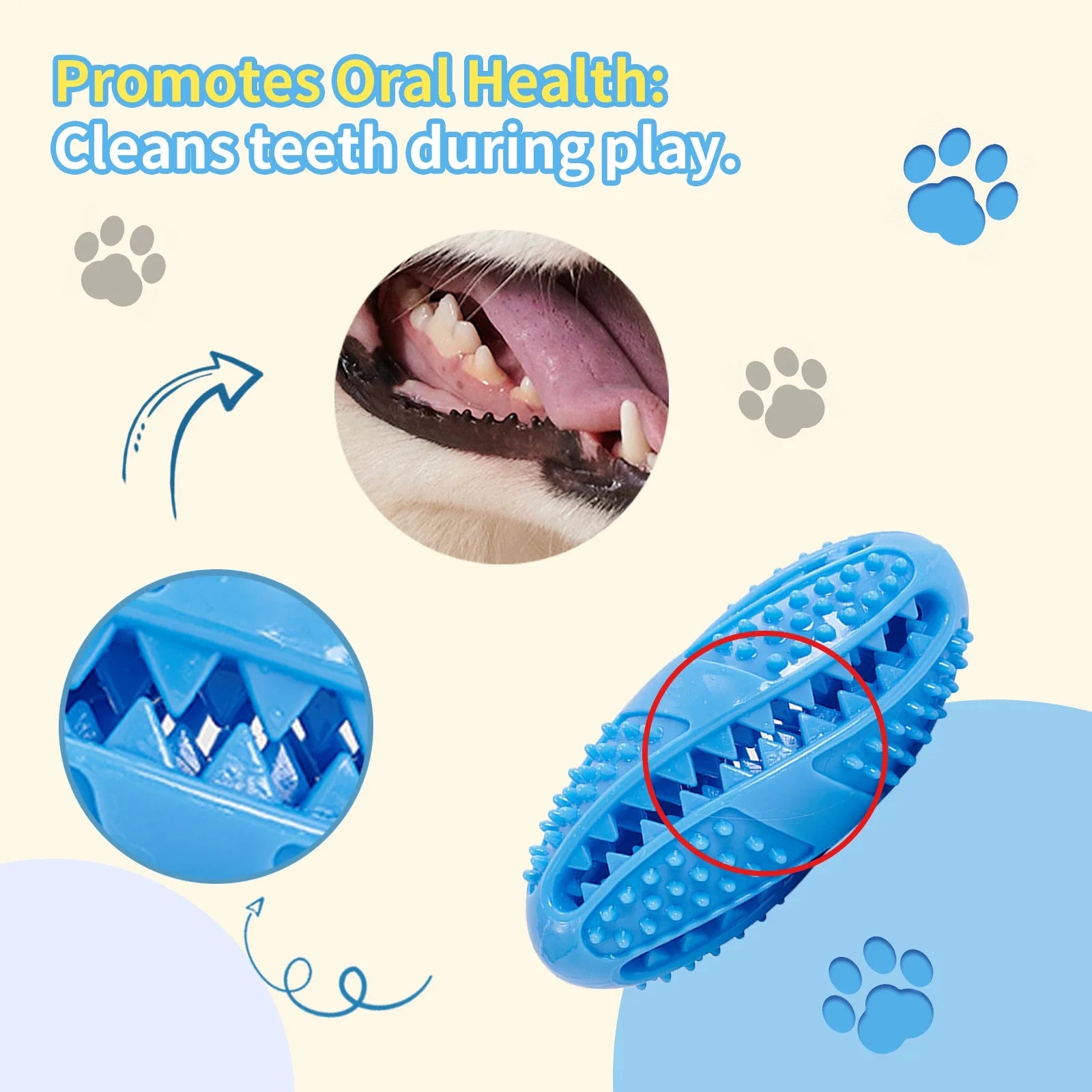 Bite‑Resistant Rubber Dog Toy Ball
