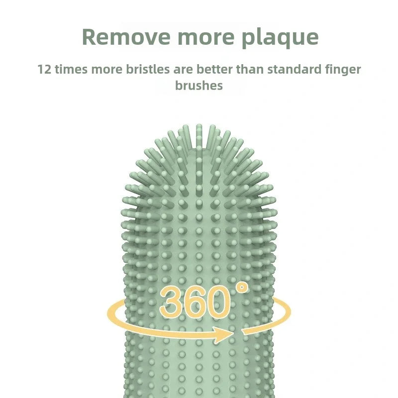 360° Silicone Dog Finger Toothbrush