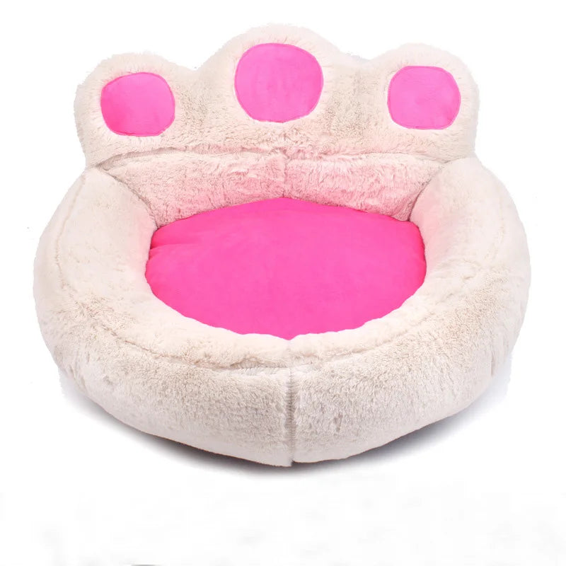 Warm Winter Bear Paw Pet Bed