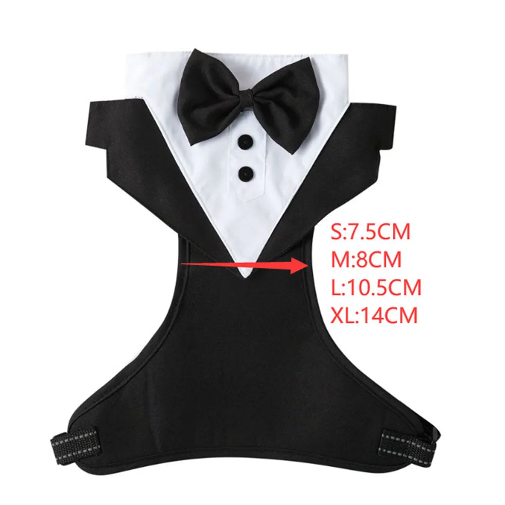 Pet Tuxedo Costume for Small Dogs And Cats