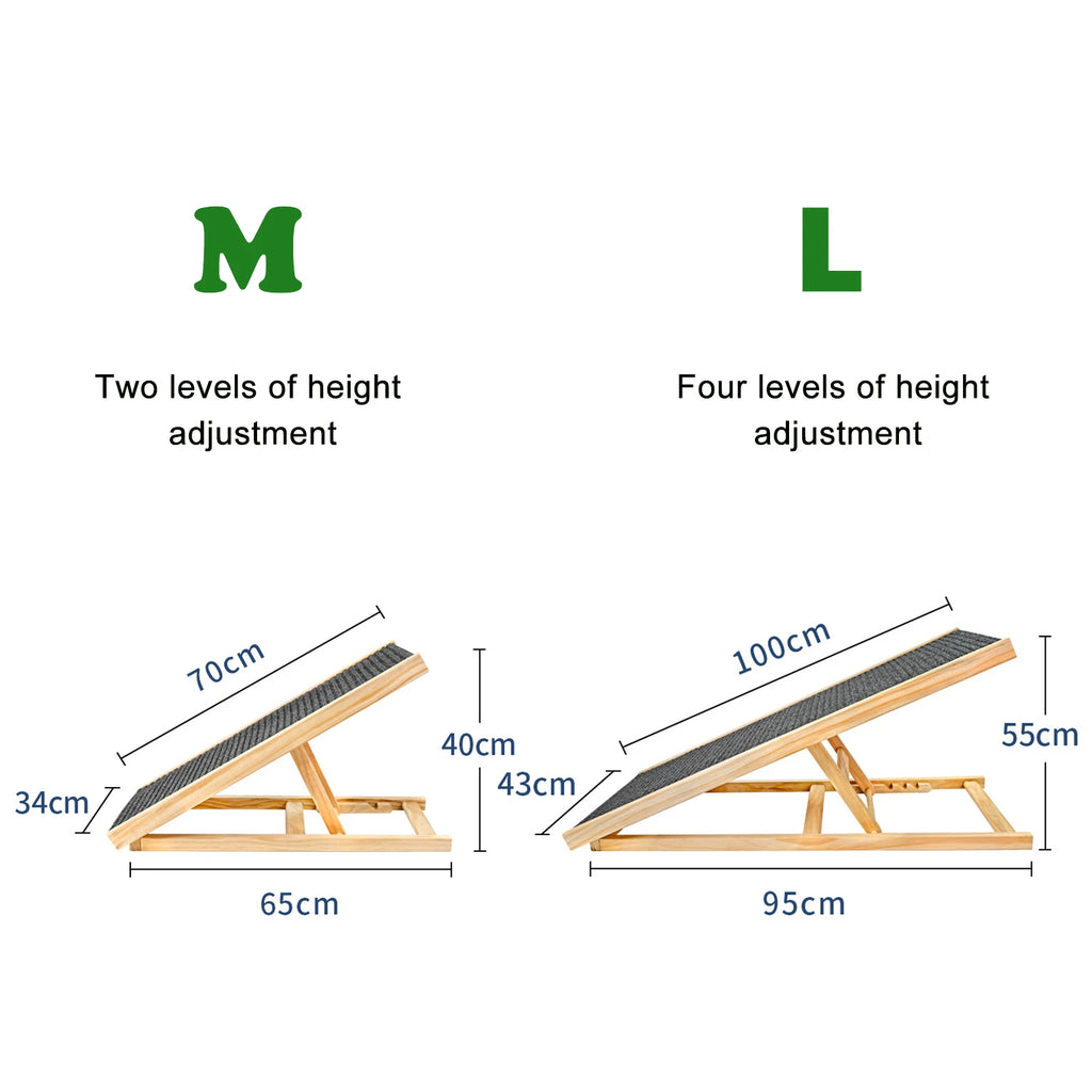 Adjustable Wooden Pet Ramp