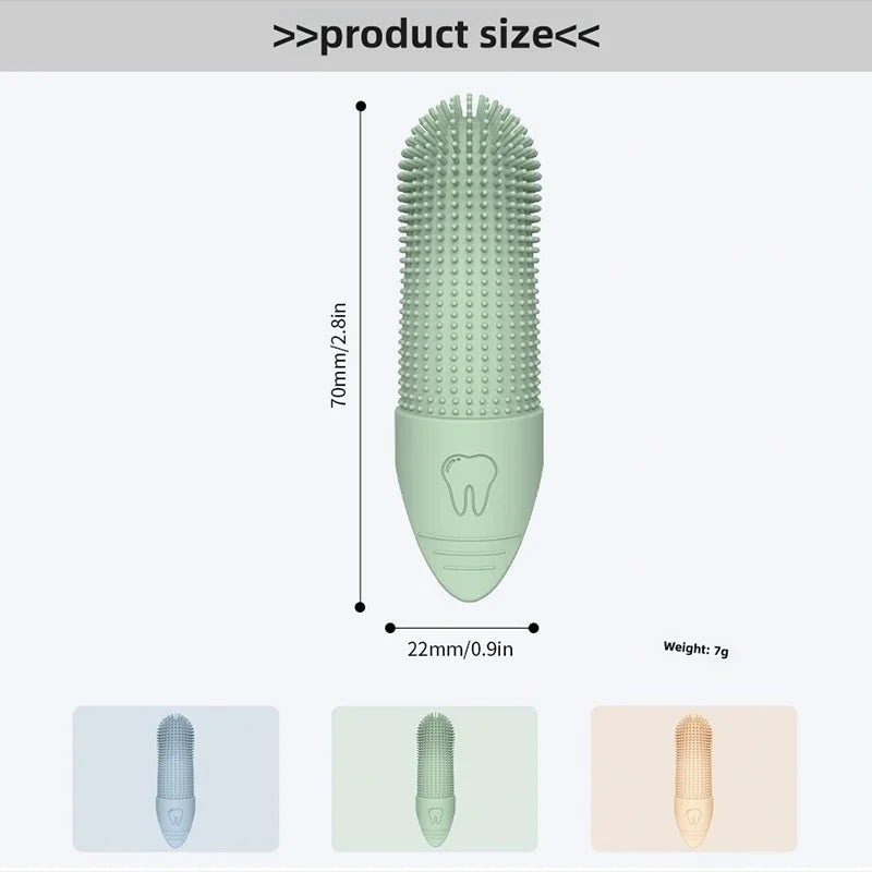 360° Silicone Dog Finger Toothbrush