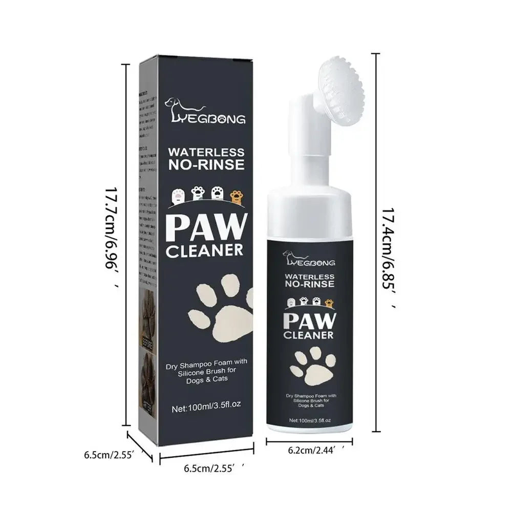Waterless Pet Paw Cleaner Foam (100ml)
