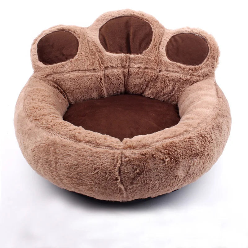 Warm Winter Bear Paw Pet Bed