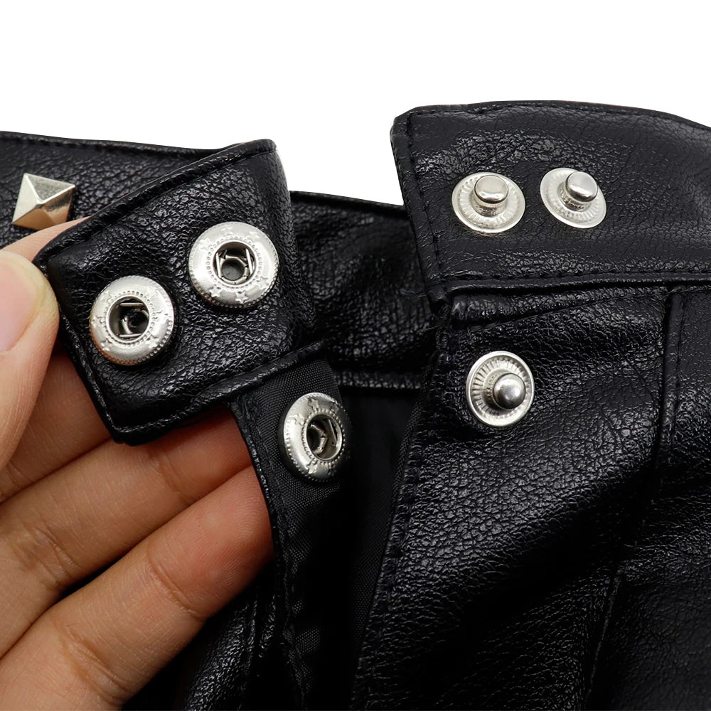 Cool Leather Dog Jacket for Winter