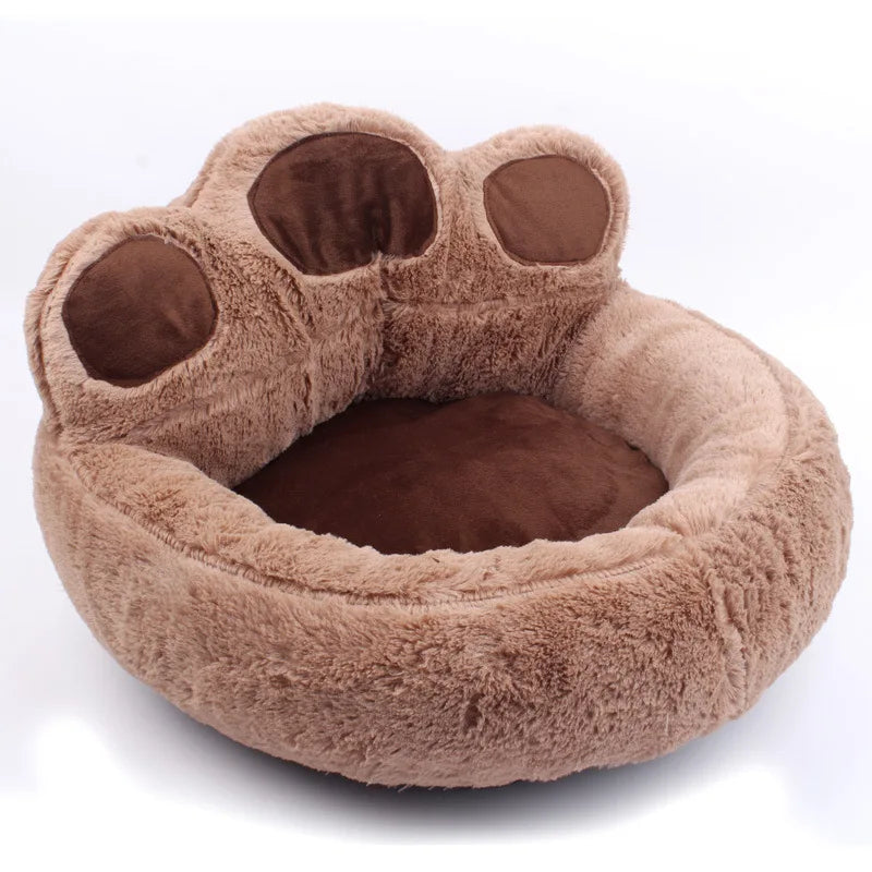 Warm Winter Bear Paw Pet Bed