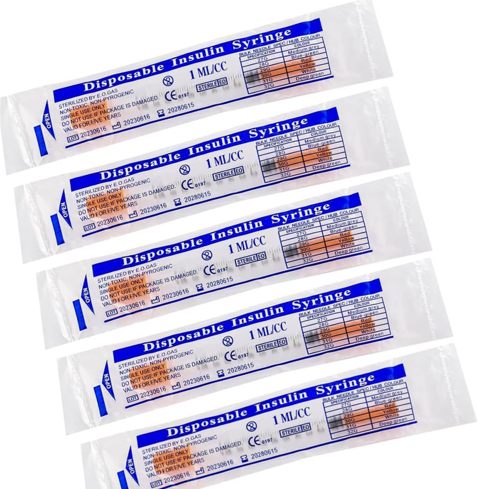 Disposable Insulin Syringes for Pets – 100pcs