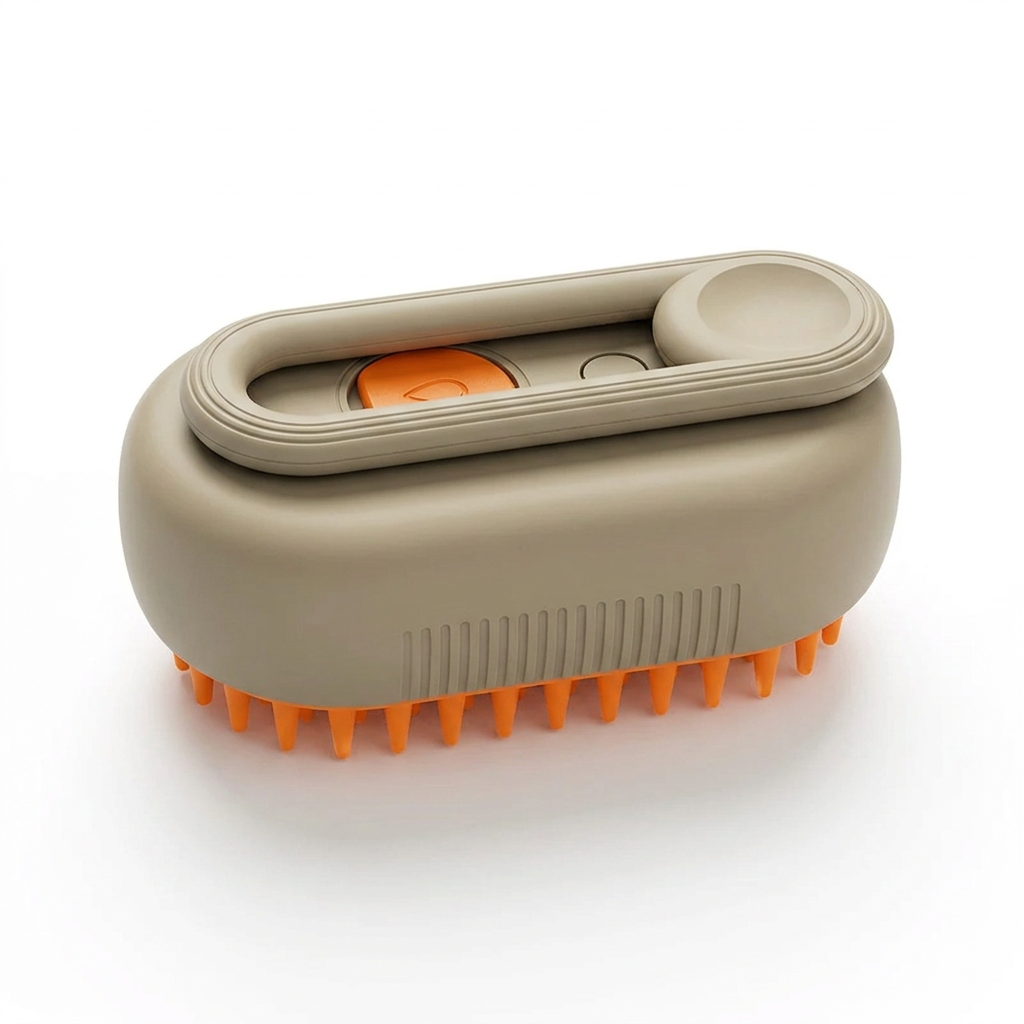 3-in-1 Pet Steam Spray Grooming Massage Brush